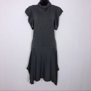 Vivienne Tam heather gray asymmetrical dress M